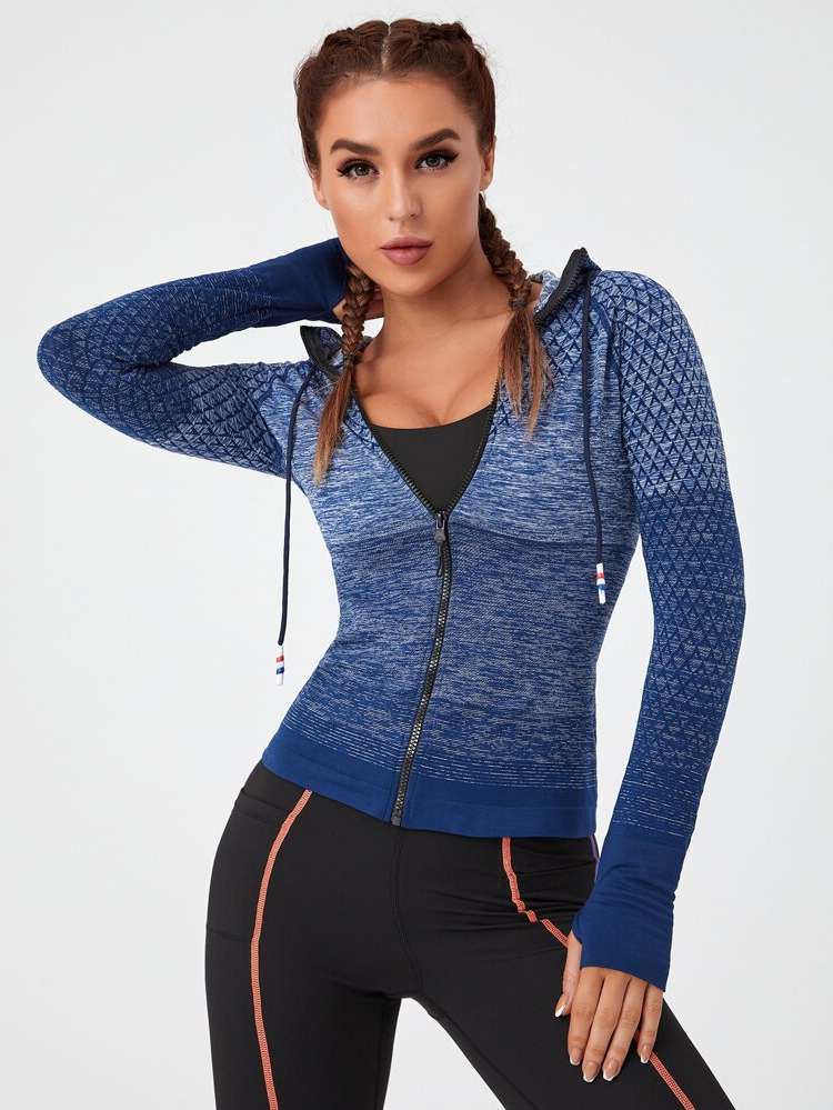  Regular Blue Women Active Tops 6538