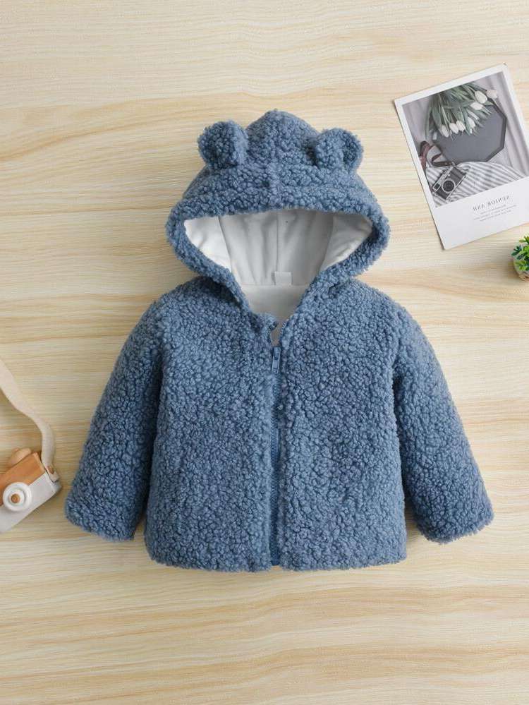 Long Sleeve Regular Cute Brown Baby Coats 5368