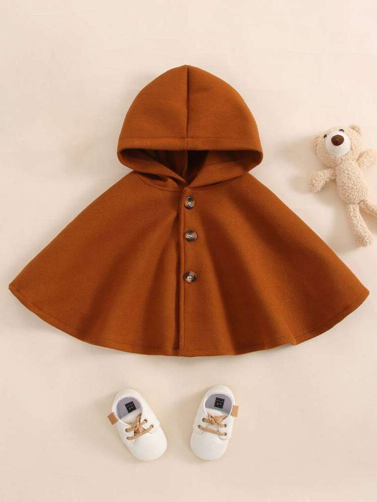 Casual Regular Fit Regular Button Front Baby Coats 8784