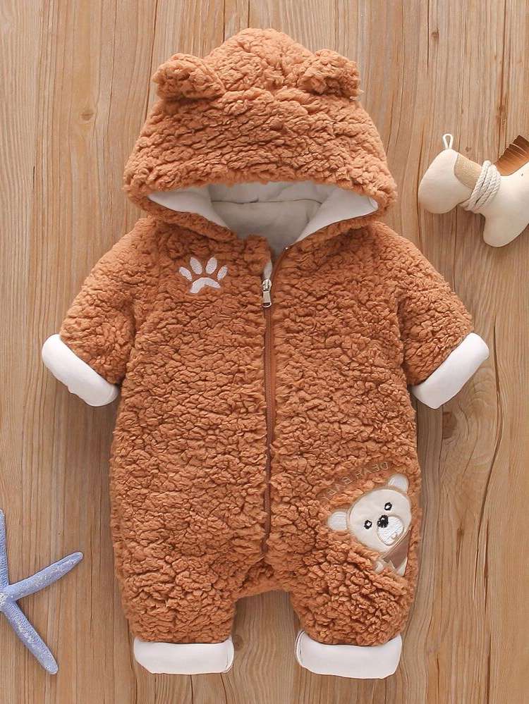 Hooded  Cartoon Baby Clothing 895