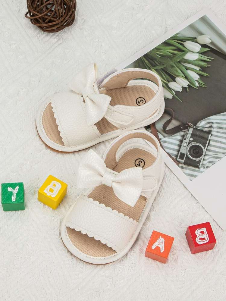  Bow Plain Baby Shoes(0-2) 9505