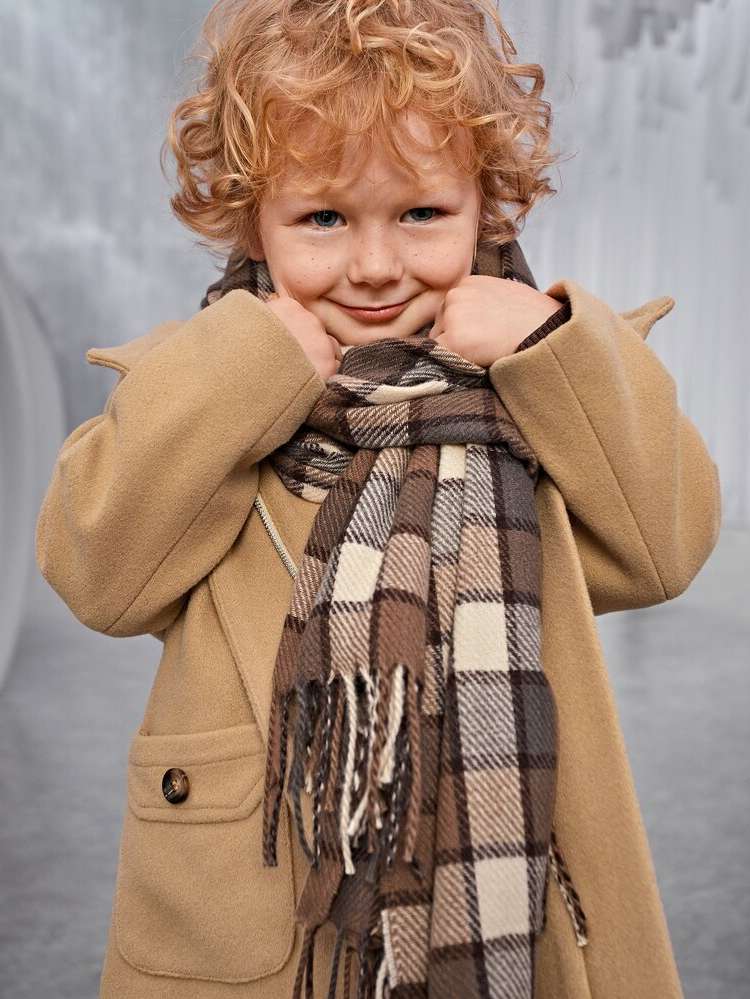 Brown  Kids Scarves 77