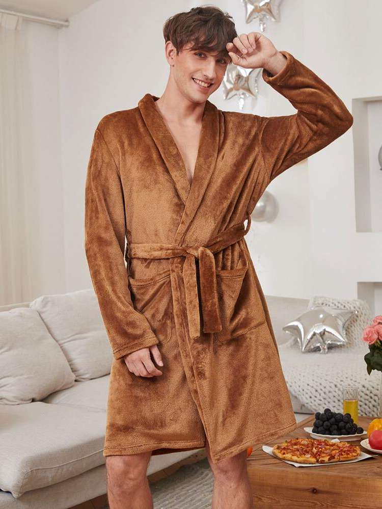  Casual Plain Brown Underwear  Sleepwear 3101