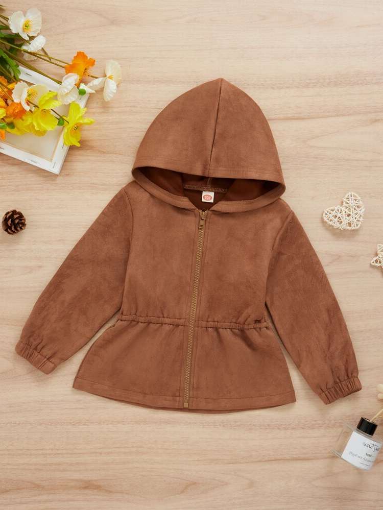 Regular Plain Brown Regular Fit Kids Clothing 6895