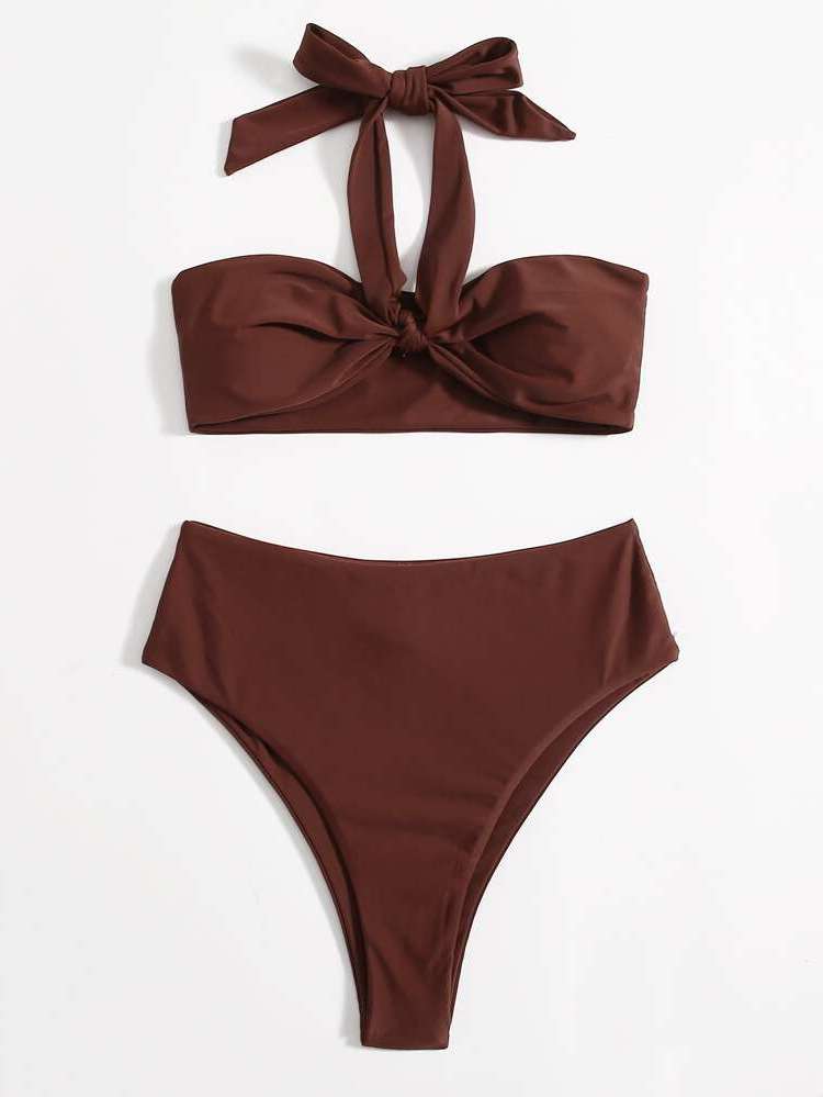   Brown Women Beachwear 720