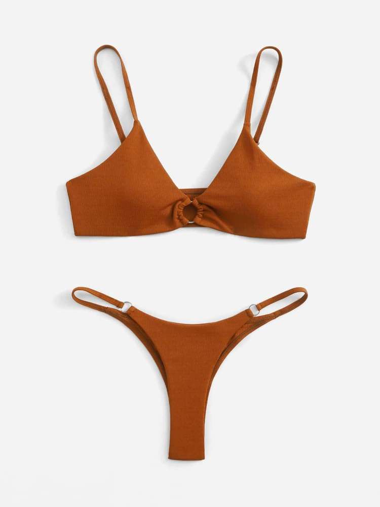   Brown Women Beachwear 820