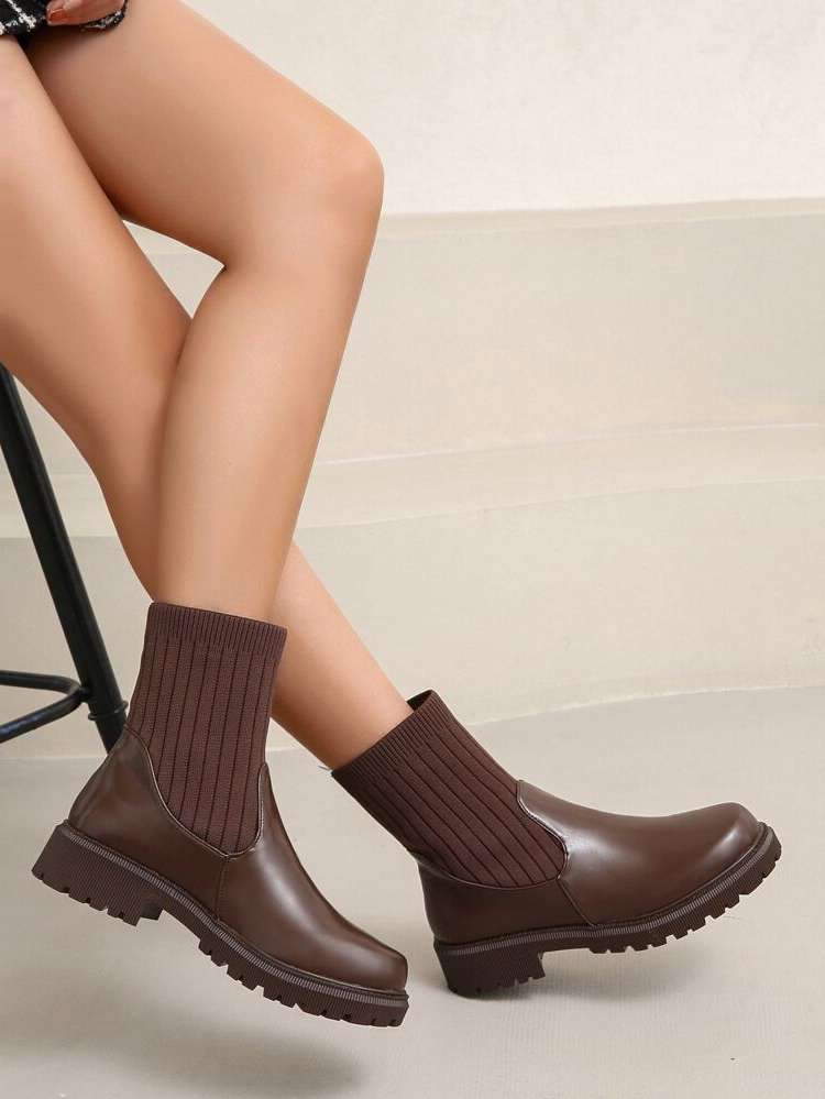  Plain Women Fashion Boots 9584