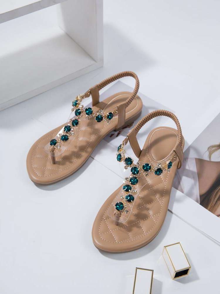  Brown Women Flat Sandals 5890