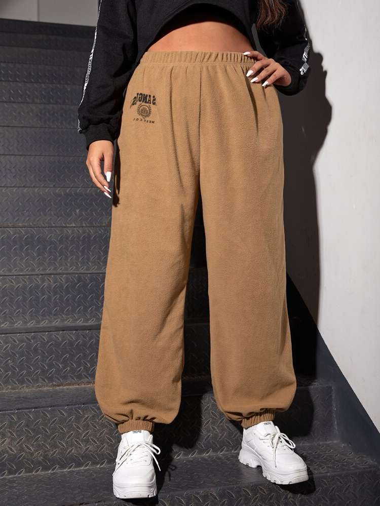  Regular Fit Long Plus Size Sweatpants 5485