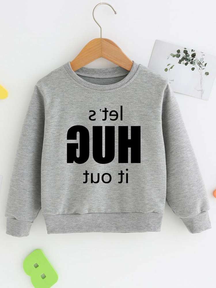  Round Neck Regular Fit Long Sleeve Toddler Boy Sweatshirts 220