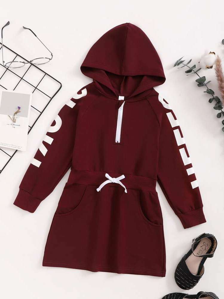 Burgundy Regular Fit Long Sleeve Bow Kids Clothing 3568