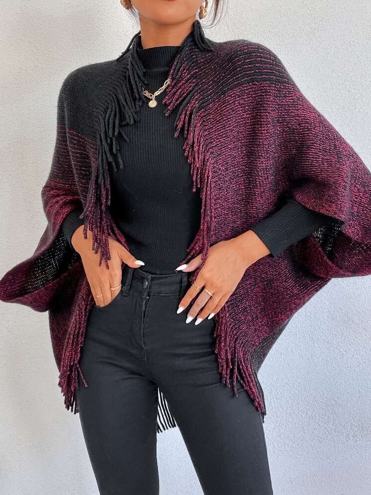 Casual Fringe Regular Women Cardigans 4131