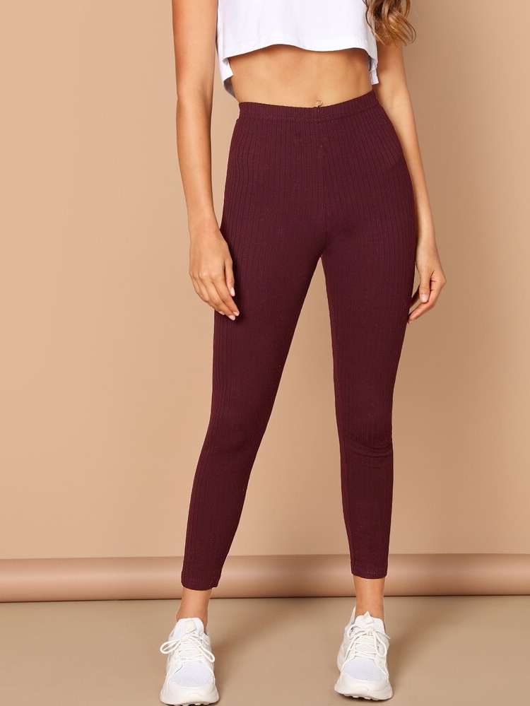  Long Rib-Knit Basics Women Bottoms 159