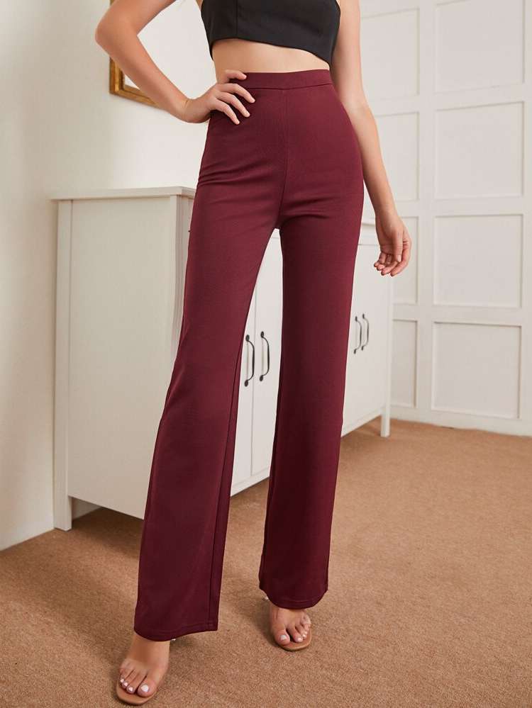   Burgundy Women Pants 4280