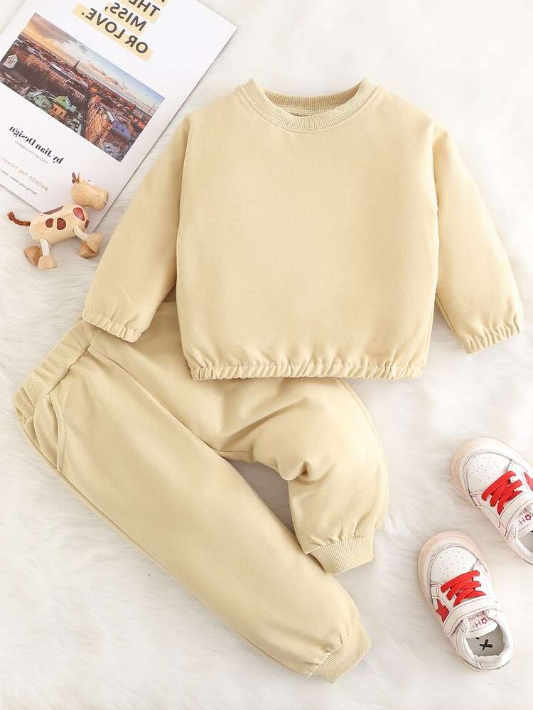  Long Sleeve Plain Regular Fit Baby Clothing 5352