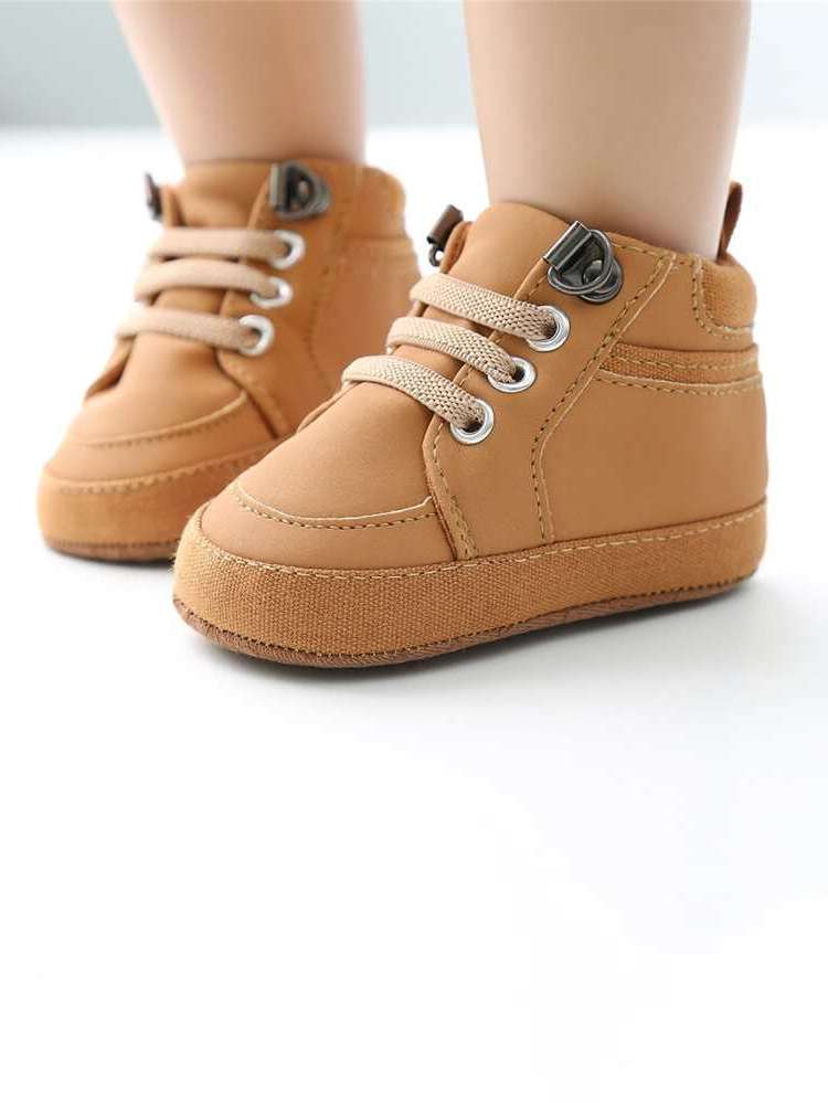 Camel Plain Baby Shoes(0-2) 5577