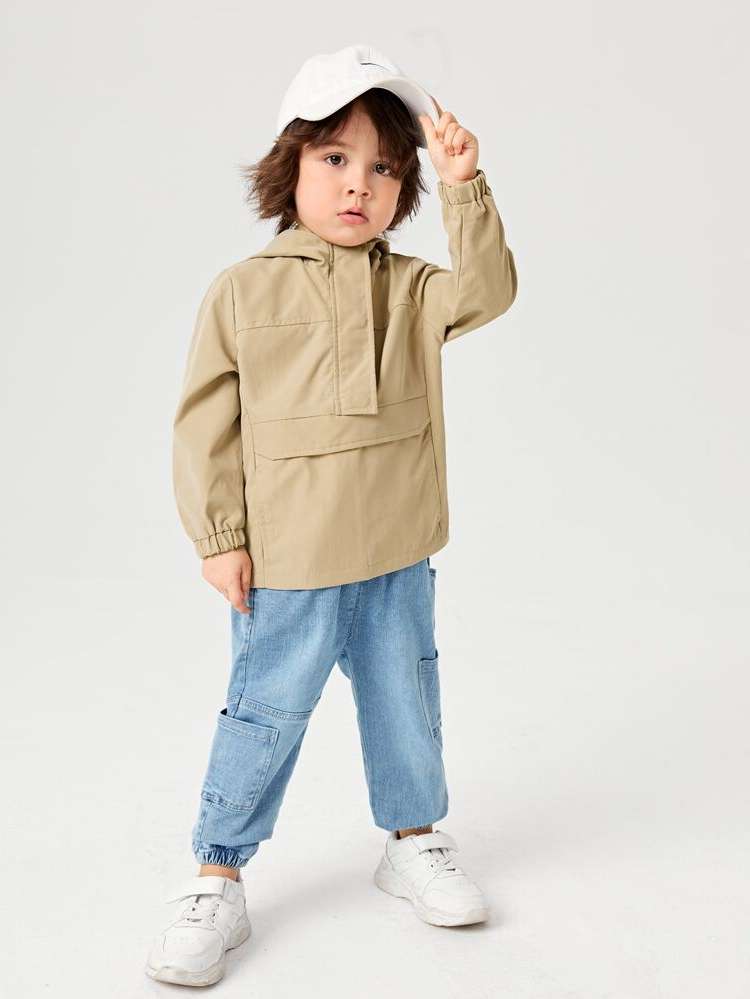  Regular Fit Zipper Toddler Boy Jackets 1435