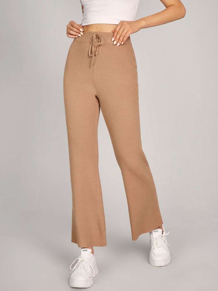 Casual  Camel Women Sweater Pants 973