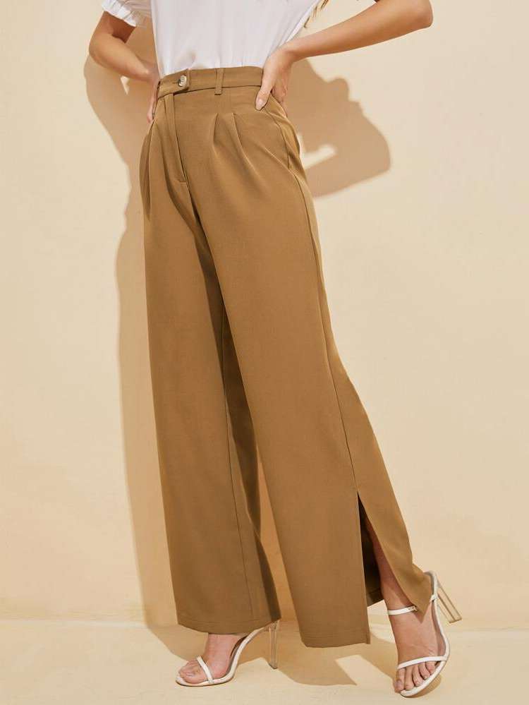 Elegant Loose Split Women Pants 397