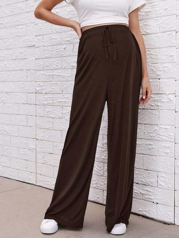 Knot Chocolate Brown Maternity Bottoms 8909