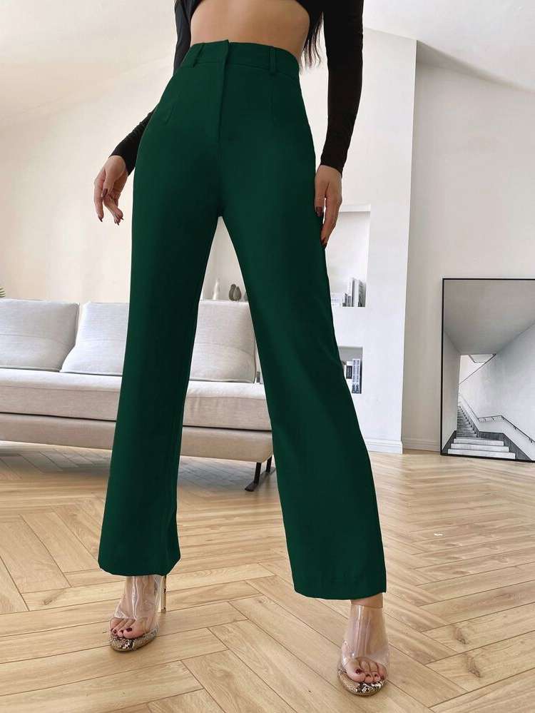  Regular Fit Long Women Suit Pants 8287