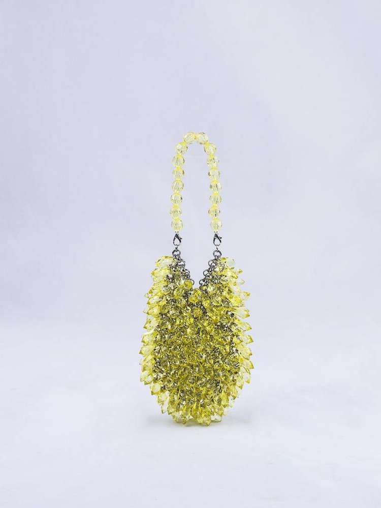 Beaded Clear Plain Bags 9906