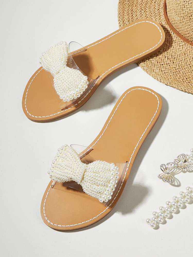  Pearls Clear Women Sandals 9400