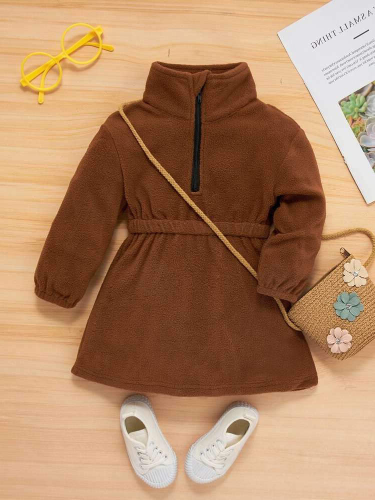 Zipper Regular Fit Casual Stand Collar Baby  Mom 1441