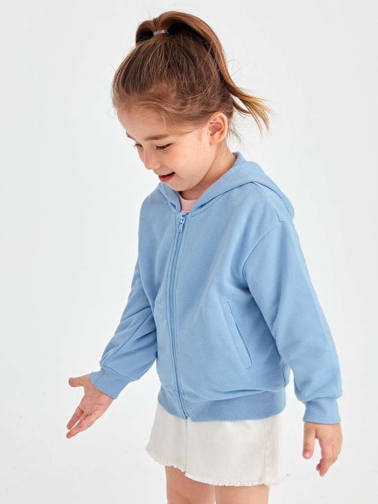  Hooded Regular Fit Pocket Toddler Girls Clothing 130