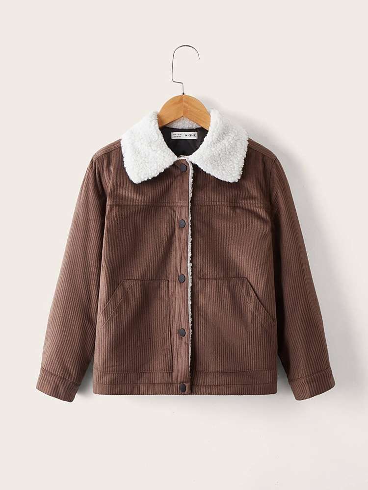  Coffee Brown Casual Regular Fit Kids Clothing 8519