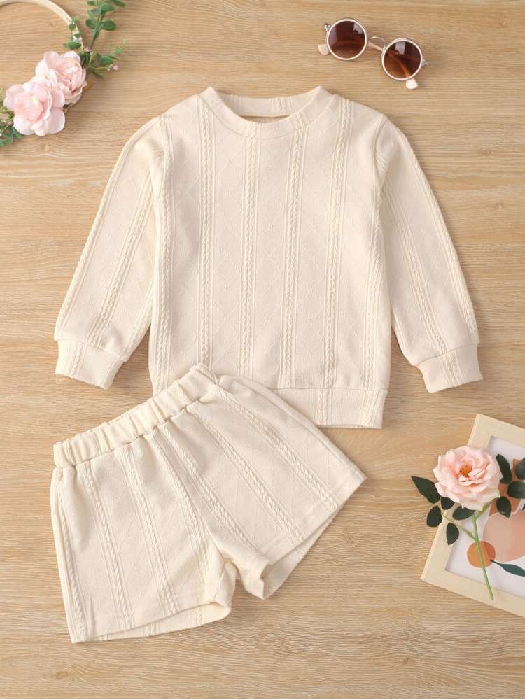 Long Sleeve Plain Casual Kids Clothing 6608