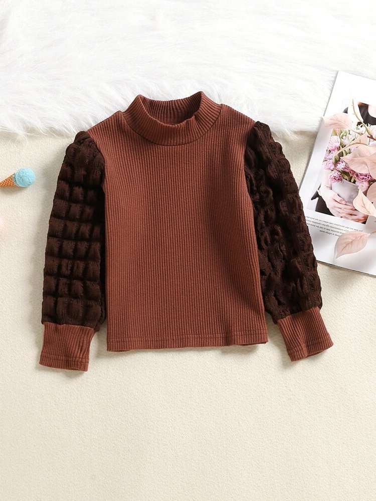  Stand Collar Regular Fit Long Sleeve Kids Clothing 9968