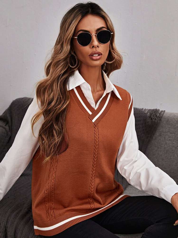  Regular Fit Regular Women Sweater Vests 636