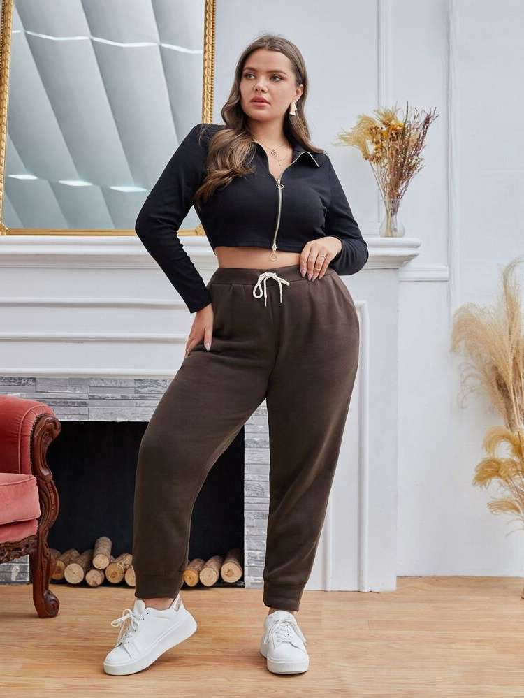  Long Coffee Brown Women Plus Clothing 25