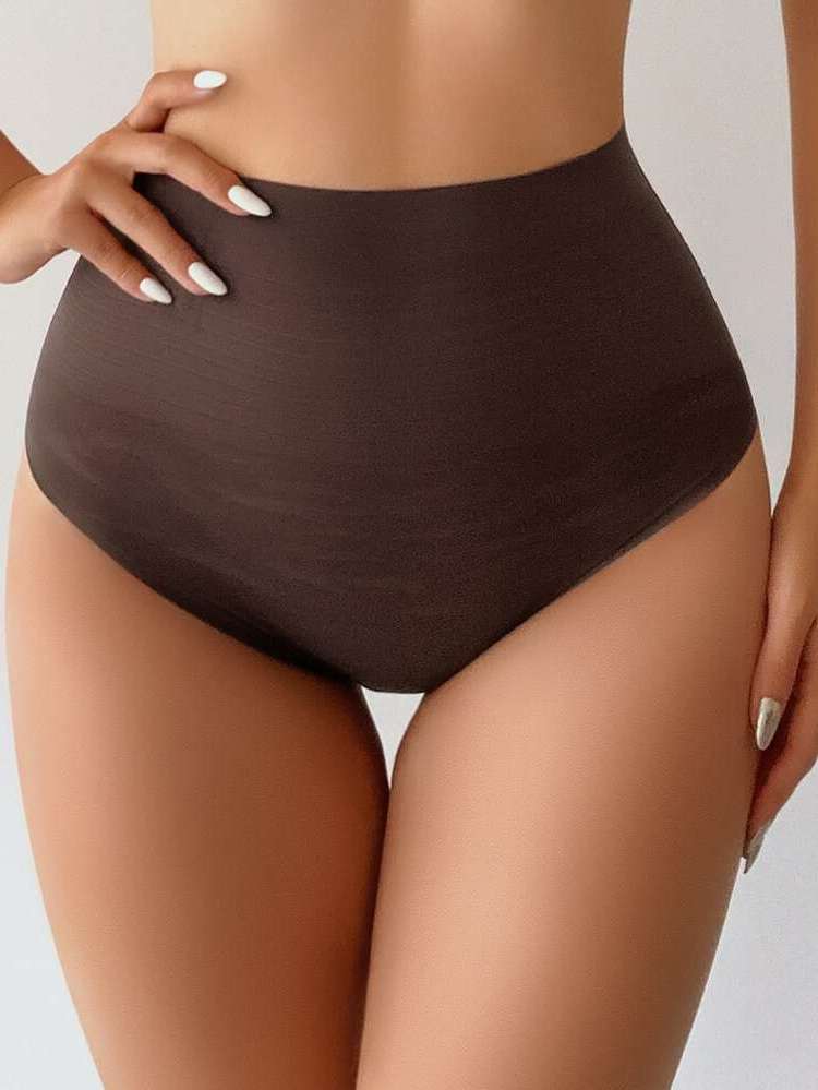   Coffee Brown Women Shapewear Bottoms 8688