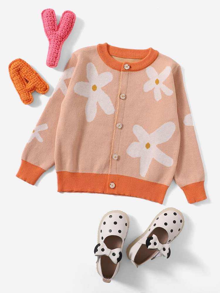  Coral Orange Regular Casual Kids Clothing 8640