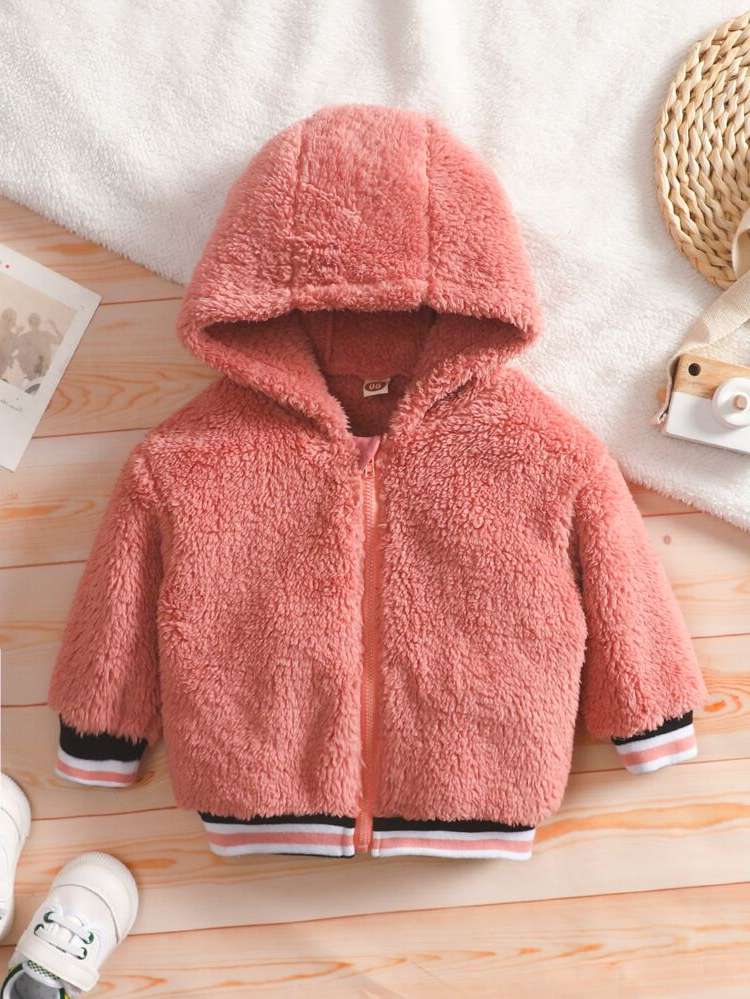 Long Sleeve Striped Hooded Casual Baby Jackets  Coats 2760