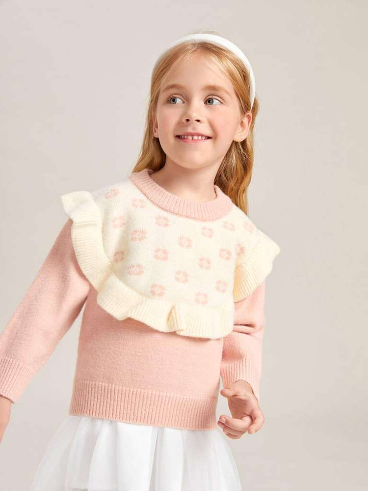 Floral Regular Fit Ruffle Toddler Girls Clothing 380