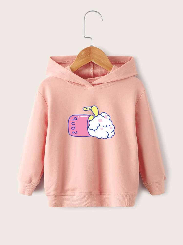  Casual Long Sleeve Coral Pink Kids Clothing 1088