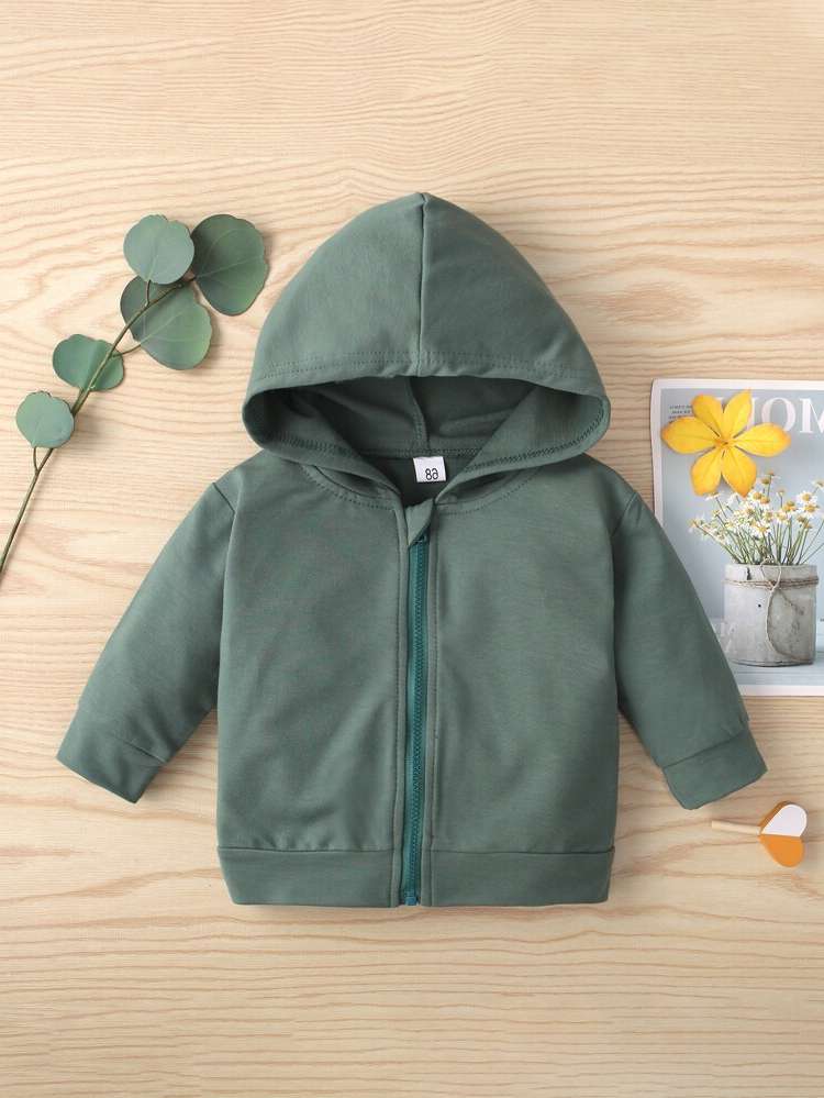 Dark Green Long Sleeve Regular Baby  Mom 607