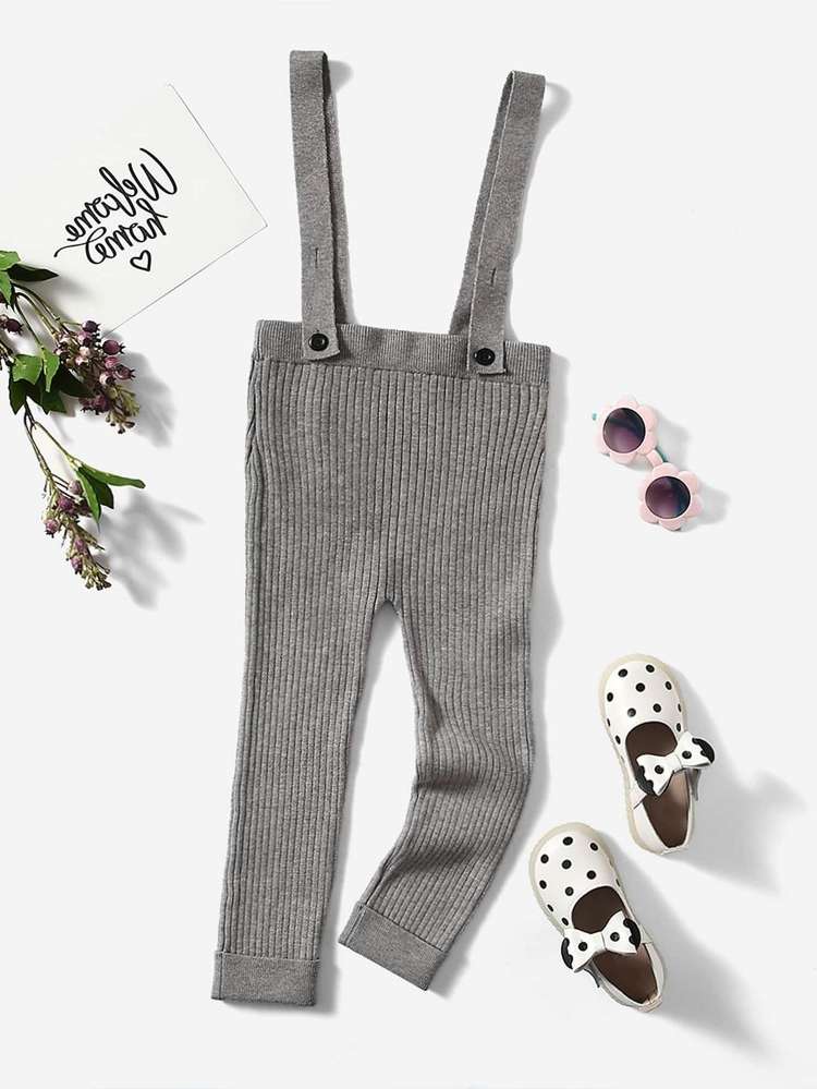 Casual Skinny Plain Dark Grey Kids Clothing 1091