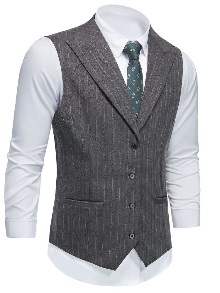  Lapel Sleeveless Work Men Suits  Separates 9207