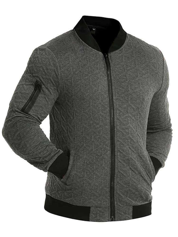 Dark Grey Casual Colorblock Men Clothing 420