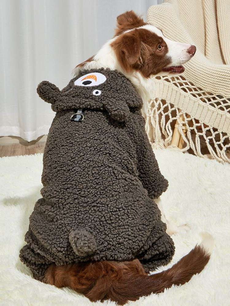  Dark Grey Cartoon Pet Clothing 8176