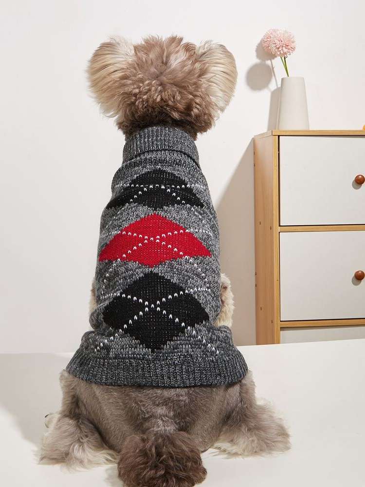  Dark Grey Pet Sweaters 6813