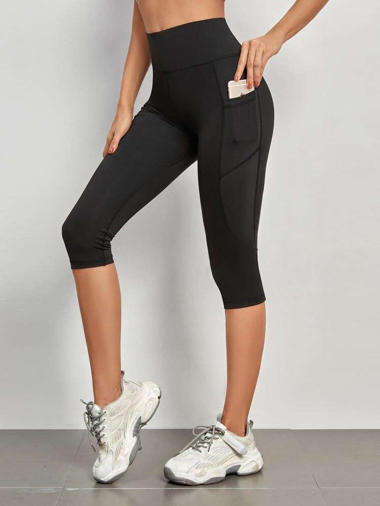  Plain Capris Pocket Sports 1248