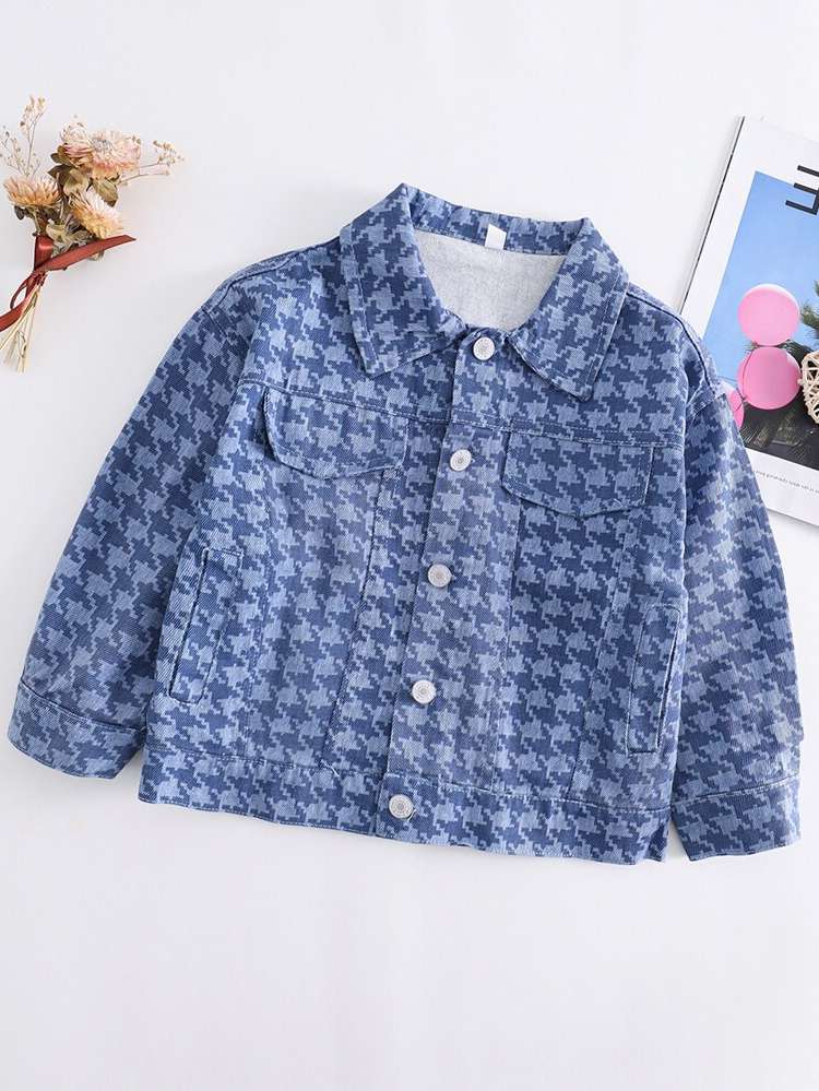  Button Front Casual Long Sleeve Kids Clothing 3544