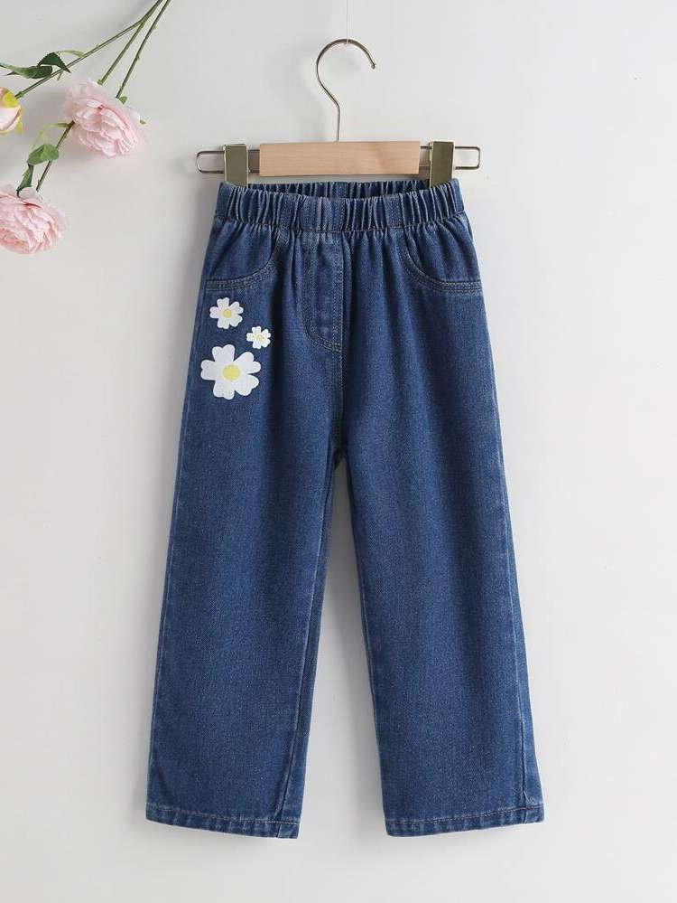  Long Pocket Toddler Girls Denim 8580