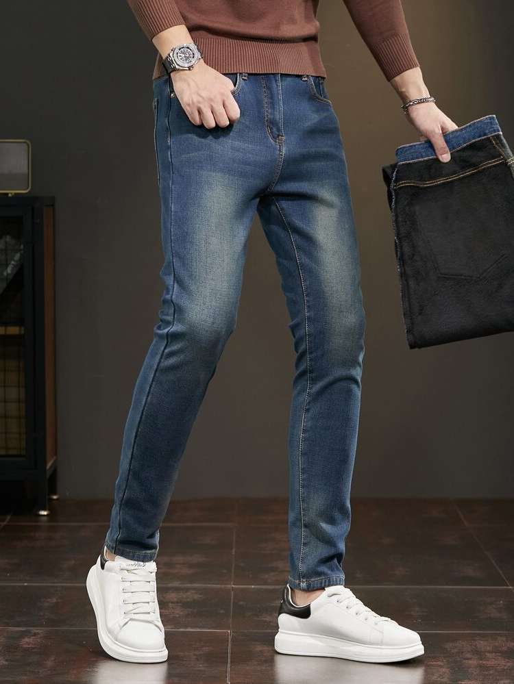  Pocket Dark Wash Men Clothing 659