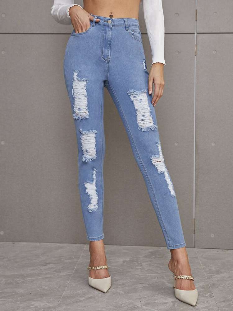 Cropped  Skinny Women Clothing 5280